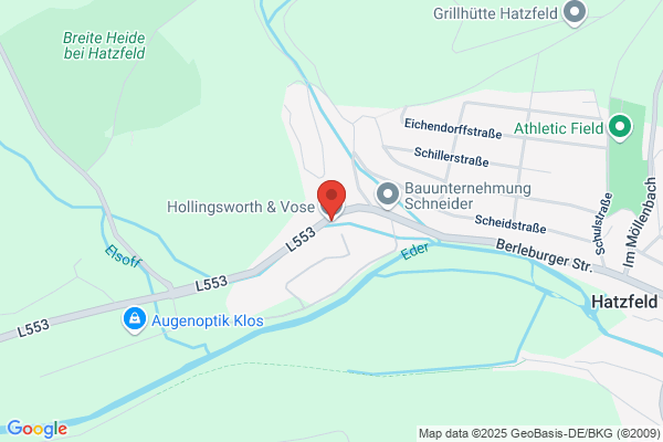 Hollingsworth E Vose Europe N.V. S.A.