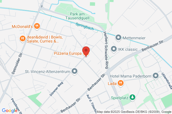 Ristorante Pizzeria Europa Snc Di Nigro S. E cera f.