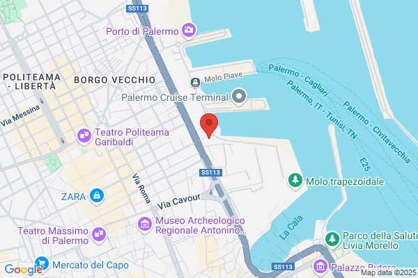 Parcheggio Porto Palermo Molo Sammuzzo Central Parking